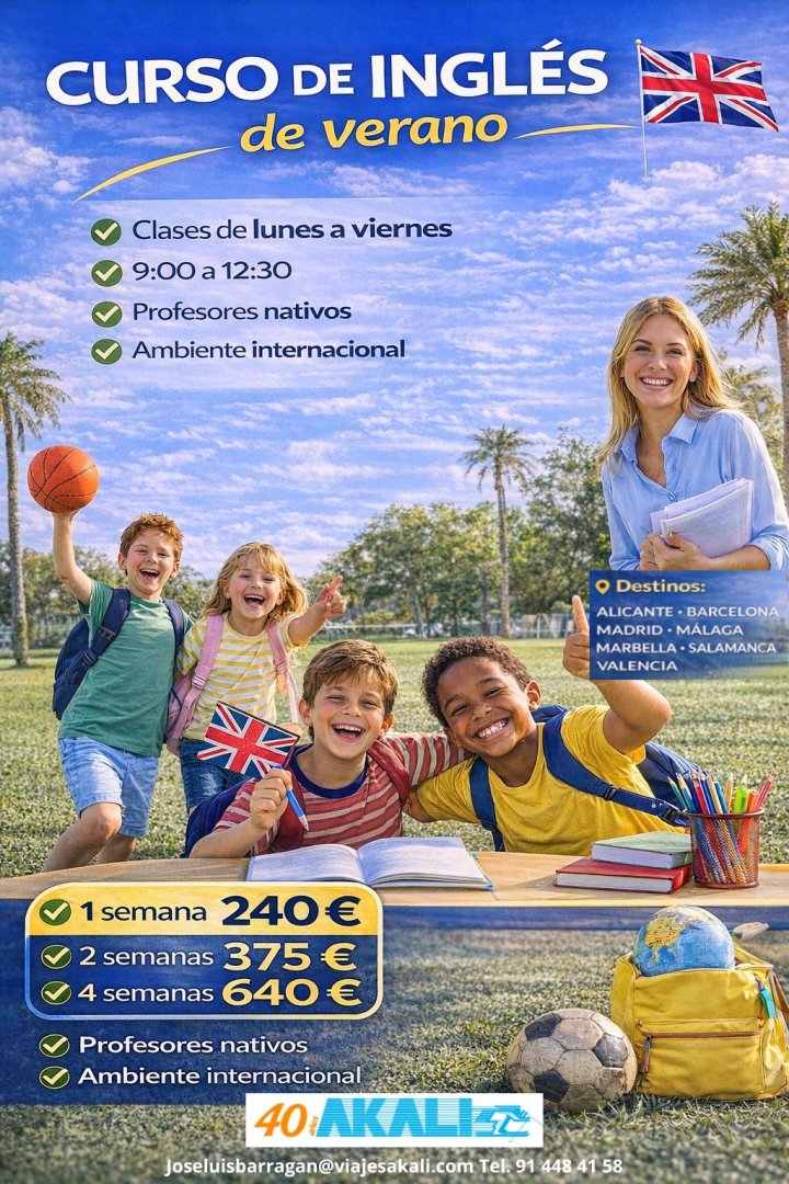 CLASES DE INGLÉS - Curso de inglés de verano